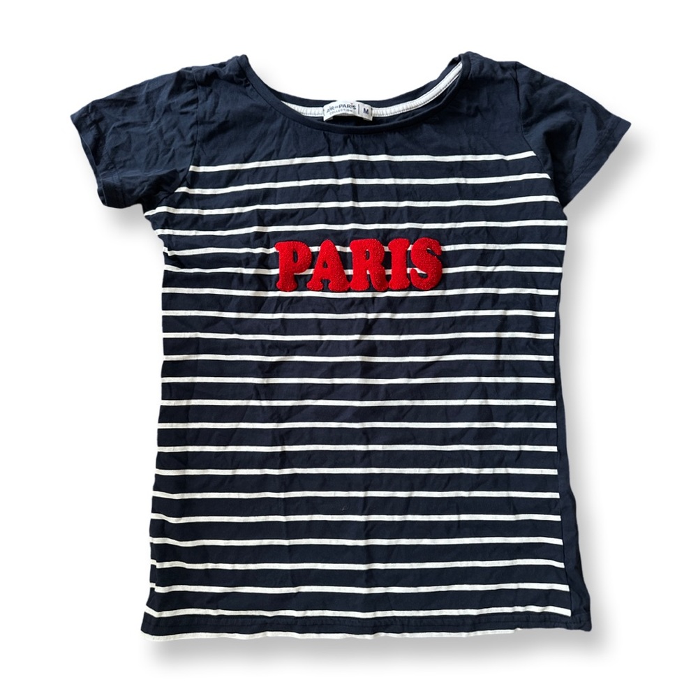 Navy Striped girls Paris